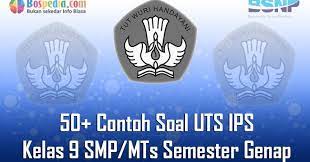 08 matematika kls 9 kunci jawaban mafiadoc com. Lengkap 50 Contoh Soal Uas Ips Kelas 9 Smp Mts Semester Genap Terbaru Bospedia