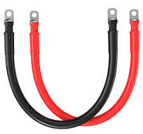 4 Gauge 5/16” Battery Cables | Pair of 4AWG Red and Black Pure Copper Inverter Battery Cables with 5/16” Lugs | Choose Cable Length: 1ft, 1.5ft, 2ft, ...