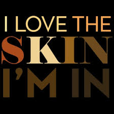 I Love The Skin I M In Quote Sticker Spreadshirt