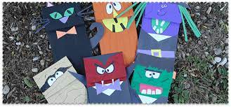 Halloween Craft Paper Bag Puppets Crafts By Amanda