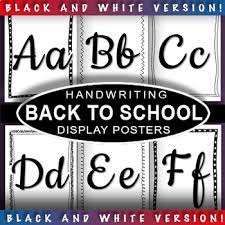 1 set of posters that can be connected and displayed on walls includes filipino alphabet letters (uppercase and lowercase) poster cardboard material each . Back To School Cursive Alphabet Posters Letter Display Poster For Classroom