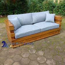 Stool rattan natural kayu jati. Harga Kursi Sofa Kotak Kayu Jati Minimalis By Fazaira Furniture