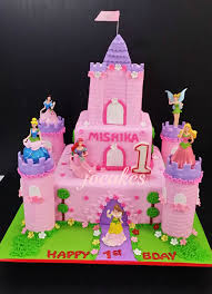 Sofia the first castle cake topper edible frosting image 1/4 sheet. 1st Birthday Princess Castle Cake Novocom Top