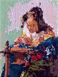 His work consists of reproductions of images. Rob Scholte S Intriguing Embroidery Show Johan Bakker