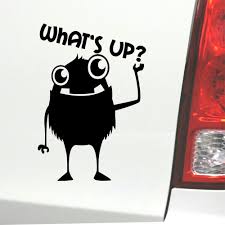 Auto Aufkleber Whats Up Monster Fun Tuning Sticker Ebay Auto Aufkleber Aufkleber Schablonen