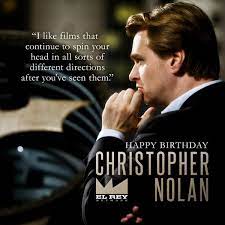 Evan carmichael uses the example of successful filmmaker christopher nolan to explain why entrepreneurs must constantly challenge themselves in order to repeat success. El Rey Network Pa Twitter Happy Birthday To The Man Who Brought Us Visions Of Gotham City Deep Space Dunkirk Christopher Nolan Darkknight Interstellar Dunkirk Https T Co Xjxuyxiza3