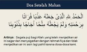 Makna ini adalah artikel mengenai doa sebelum dan selepas makan. Doa Makan Islam Panjang Nusagates