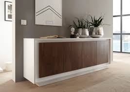 Kommode mitra 2 turen eiche weiss danisches bettenlager. Sideboard Weiss Lack Matt Eiche Cognac Skylo8 Designermobel Moderne Mobel Owl Moebelhandel De