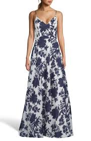 Xscape Beaded Floral Burnout Organza Evening Dress Main Color Navy White Stylish Formal Dresses Nordstrom Dresses Dresses
