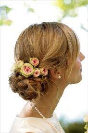 Bridal Hairstyle With Round Faces Cute Hairstyles 2014 Flowers In Hair Floral Hair Bridal Hair