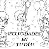 Disfruta de estos bonitos dibujos del día del niño para colorear e imprimir, para que tus pequeñines disfruten llenándolos de color. 3