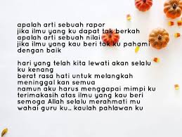 Berburu ke padang datar dapat rusa belang kaki berguru kepala ajar ibarat bunga kembang tak jadi (dedikasi kepada hari guru dan guruku tercinta). 37 Puisi Guru Singkat Guruku Tercinta Pahlawan Tanpa Tanda Jasa