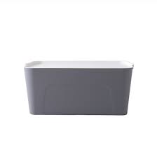 Clayton 16l Grey Storage Box With White Lid Storage Essentials By Hipvan Hipvan Grey Storage Storage Boxes With Lids Storage Places