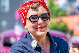 This Saturday, August 16th, 1-3 we will have a Rosie docent in the Women of  the Mackinaw room. Tours are daily 10 AM- 6 ( last tickets sold at 5).