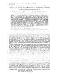 Pdf The Effectiveness Of Online Advertising In Purchase Decision Liking Recall And Click