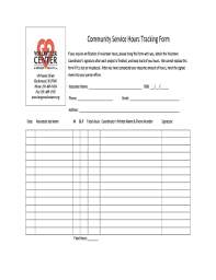 Check spelling or type a new query. Fillable Online Bergenvolunteers Community Service Hours Tracking Form Volunteer Bergenvolunteers Fax Email Print Pdffiller