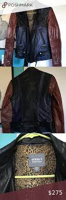 New Kenna T Moto Style Quilted Leather Jacket S Moto Style Leather Jacket Unique Jackets