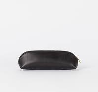 Pencil Case Small - Black Classic Leather