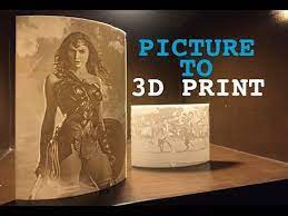 Lithophanes Photo Light 3d Printing Ft Wonder Woman Youtube 3d Printing Service 3d Printing Diy 3d Printing Business