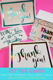 Last year it was thumbprint robin thank you cards, this year it is fingerprint monster thank you cards. Diy Foil Card Easy And Cute Thank You Cards Leap Of Faith Crafting