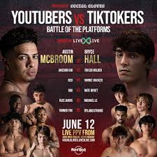 Youtubs vs tiktok is a boxing event that will see a series of different youtubers and tiktok stars stepping in the ring to compete against each other. Facebook