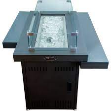 Select the 'free delivery on first order' option at checkout. Hiland Propane Fire Pit Gsf Rfp 40 000 Btu Two Tier Glass Table B2237000 Globalindustrial Com