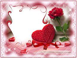Flowerspng Romantic Photo Frame With Red Rose Cartolina Di Compleanno Buon Compleanno Auguri Di Buon Compleanno