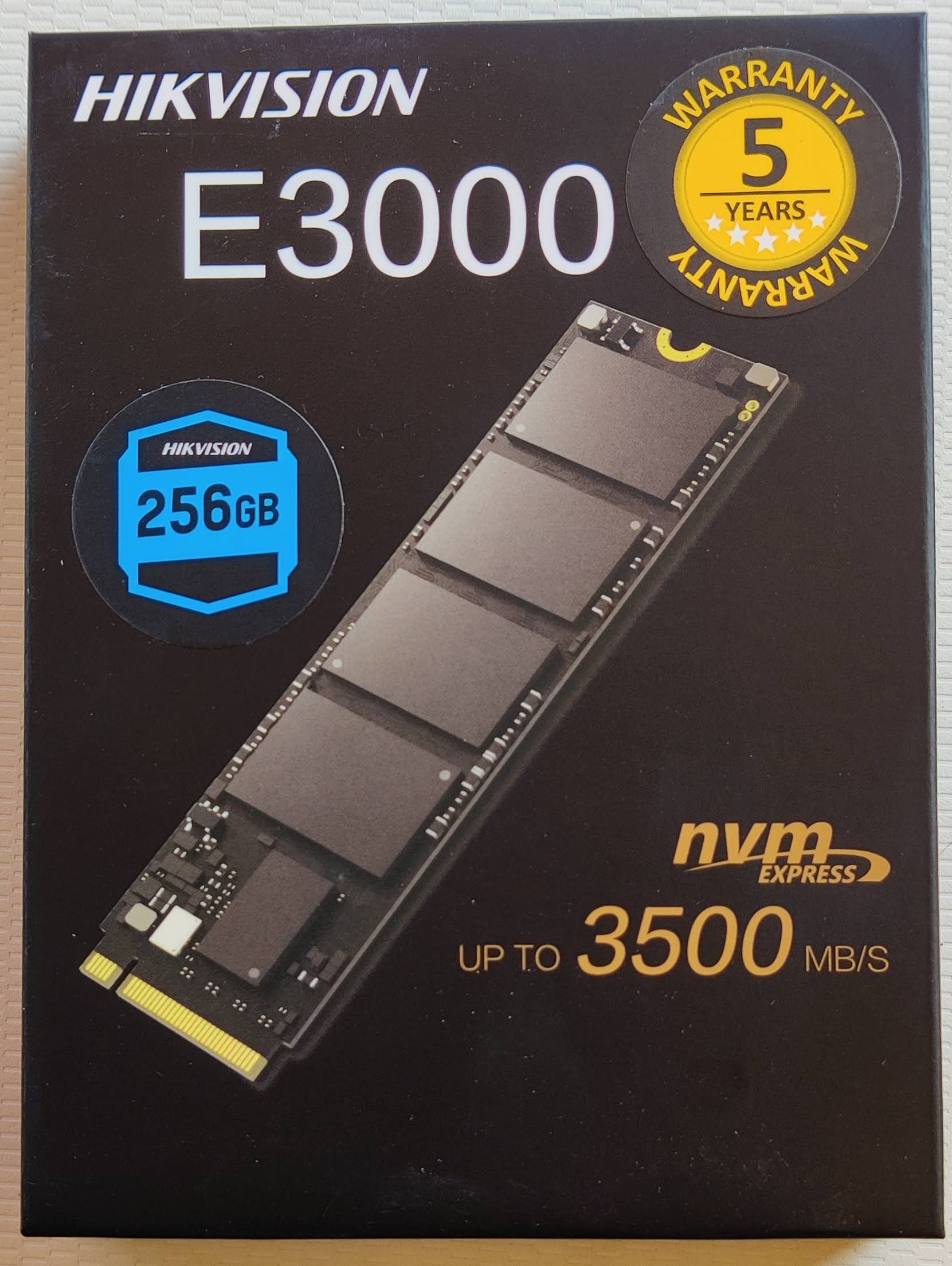 HIKVISION E3000 256GB M.2 NVMe SSD product image