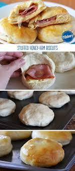 Stuffed Honey Ham Biscuits Recipe Food Recipes Honey Ham Biscuits