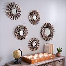 Mirrors can be functional, decorative, or both at the same time. Bronze And Gold Starburst Mirrors Set Of 5 Mirror Decor Gold Starburst Mirror Wall Decor Bedroom Gold Starburst Mirror Wall Decor Bedroom Mirror Decor