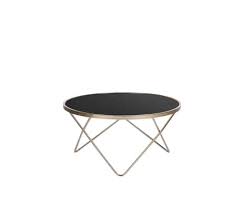 Couchtisch gold wohnzimmertisch sofatisch kaffee. Couchtisch Schwarz Gold Rund O80 Cm Meridian Ii Vidaxl De