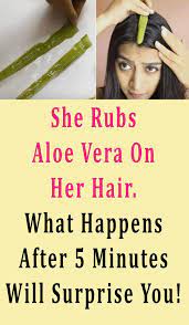 Faqs about aloe vera gel for hair growth aloe vera and castor oil castor oil is an excellent treatment that helps boost hair growth as well as adds volume. She Rubs Aloe Vera On Her Hair What Happens After 5 Minutes Will Surprise You Hair Skincare Beauty Beau Aloe Vera For Hair Help Hair Growth Hair Remedies