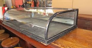 Antique Curved Glass Counter Top General Store Display Case Curved Glass Countertops Display Case