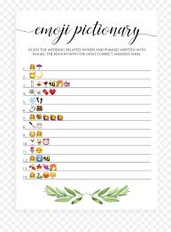 Alia hoyt many bridesmaids have bridal showers down to an exact science, from dec. Botanical Emoji Pictionary Bridal Shower Game Free Printable Emoji Baby Shower Game Emoji Game Free Transparent Emoji Emojipng Com