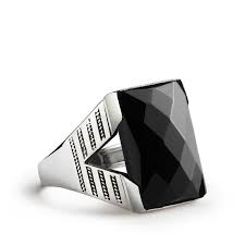 Black Onyx Men S Ring 925 Sterling Silver Natural Black Stone Ring For Men Mensjewelry Mensstyle Goldri Stone Rings For Men Mens Silver Rings Rings For Men