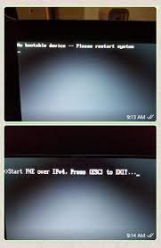 No Bootable Device Please Restart System