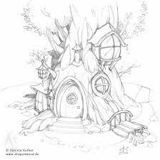 Find thousands of free and printable coloring pages and books on coloringpages.org! Fairy Tree House Coloring Pages Google Search Tree House Drawing Fairy Drawings Art Drawings