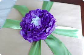 Pompom large 45cm purple peacock tissue paper flower wedding | etsy. Tissue Paper Flower Tutorial Pretty Prudent