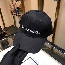 Balenciaga Unisex Classic Baseball Cap With Balenciaga Embroidered Logo Black Embroidered Logo Logo Black Baseball Cap