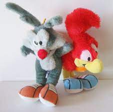1990 Tiny Toons Road Runner And Wile E Coyote Plush Toys Vintage Warner Bros Ace Novelty Stuffed Animals Tiny Plush Plush Toys