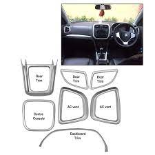Autoglam customize your car accessories as per your requirements that completely change the look and feel of. Automaze Interior Decoration Trim For Vitara Brezza Breeza Matte Finish 7 Pc Set Brezza Car Accessories Amazon In Car Motorbike
