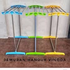 Rak jemuran baju pakaian aluminium warna 180 cm anti karat pipa hangerrp210.000: Jemuran Handuk Vinoda Rak Handuk Jemuran Handuk Shopee Indonesia