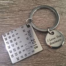 Like And Share If You Want This Personalized Custom Calendar Keychain Special Date Birthday Wedding Anniversary Calendar Keychain Custom Calendar Love Keychain