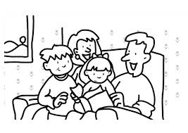 Imágenes gratis de una mesa con comida y una familia para imprimir y pintar. Dibujo Para Colorear Leer Familia Dibujos Para Imprimir Gratis Img 7307