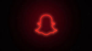 Glowing Snapchat Icon Red Snapchat Icon Wallpaper Iphone Neon Iphone Wallpaper Logo