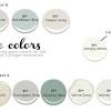 I am sharing many of the paint colors used in this cottage. 1