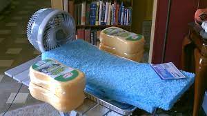 However, they may not be as good as another padding such as wet paper there you go! Homemade Sponge Humidifier Air Cooler Diy Fan Forced Evap Cooler Humidifier Youtube