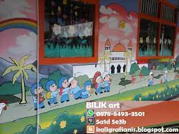 Gambar kartun untuk tk bestkartun. Lukisan Dinding Sekolah Tk Islami Cikimm Com