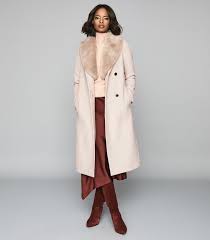 This camel coat is made with ponte, not wool. Keep It Sharp In Reiss Latest Coats Fall Fashion Coats Shawl Collar Coat Coat
