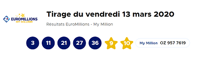 Tentez de remporter le prochain jackpot de 17 000 000 € minimum en jouant sur fdj.fr. Resultat Euromillions Et My Million Vendredi 13 Mars 2020 Est Ce Un Jour De Chance Pour Les Joueurs Enquete Debat